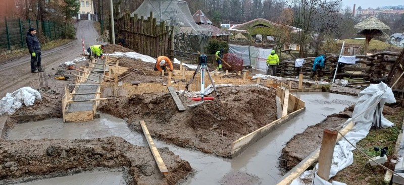 Výběh pro pouštní kočky a karakaly Zoo Jihlava